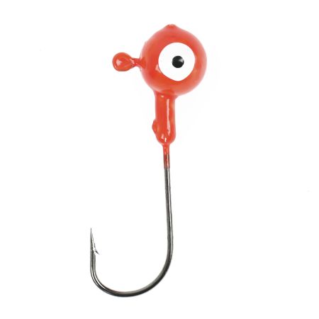 Джиг головка крашеная "Шар", Вес: 18 гр. Цвет: красный